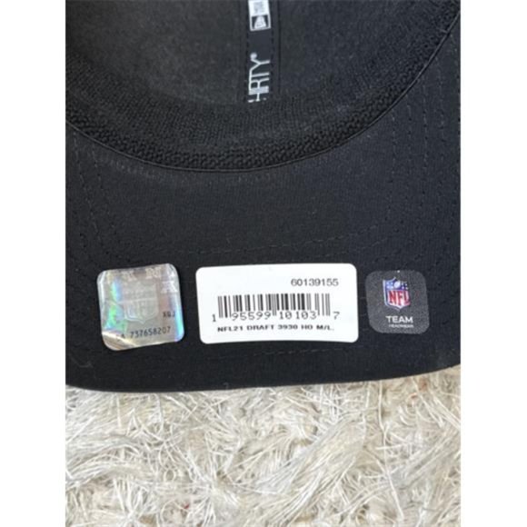 NFL Houston Texans New Era Hat 39Thirty Football Draft Fitted Trucker Hat M/L - Picture 9 of 10
